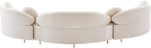 Load image into Gallery viewer, Vivacious Cream Velvet 3pc. Sectional (3 Boxes)