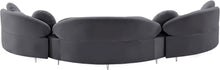 Load image into Gallery viewer, Vivacious Grey Velvet 3pc. Sectional (3 Boxes)