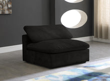 Load image into Gallery viewer, Cozy Black Velvet Chair