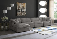 Load image into Gallery viewer, Cozy Grey Velvet Cloud Modular Sectional