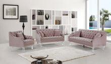Load image into Gallery viewer, Roxy Pink Velvet Chair