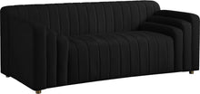 Load image into Gallery viewer, Naya Black Velvet Loveseat