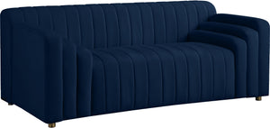 Naya Navy Velvet Loveseat