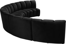 Load image into Gallery viewer, Infinity Black Velvet 5pc. Modular Sectional