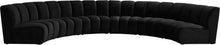 Load image into Gallery viewer, Infinity Black Velvet 6pc. Modular Sectional