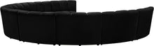 Load image into Gallery viewer, Infinity Black Velvet 9pc. Modular Sectional