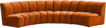 Load image into Gallery viewer, Infinity Cognac Velvet 4pc. Modular Sectional