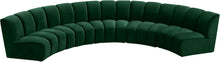 Load image into Gallery viewer, Infinity Green Velvet 5pc. Modular Sectional