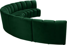 Load image into Gallery viewer, Infinity Green Velvet 5pc. Modular Sectional