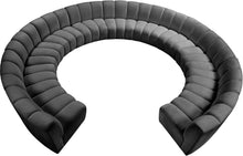 Load image into Gallery viewer, Infinity Grey Velvet 11pc. Modular Sectional