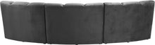 Load image into Gallery viewer, Infinity Grey Velvet 3pc. Modular Sectional