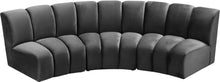 Load image into Gallery viewer, Infinity Grey Velvet 3pc. Modular Sectional