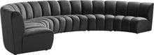 Load image into Gallery viewer, Infinity Grey Velvet 6pc. Modular Sectional