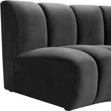 Load image into Gallery viewer, Infinity Grey Velvet 9pc. Modular Sectional