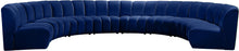 Load image into Gallery viewer, Infinity Navy Velvet 8pc. Modular Sectional