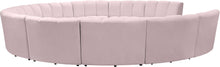 Load image into Gallery viewer, Infinity Pink Velvet 11pc. Modular Sectional