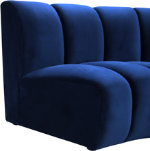 Load image into Gallery viewer, Infinity Navy Velvet 5pc. Modular Sectional