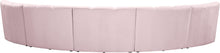 Load image into Gallery viewer, Infinity Pink Velvet 5pc. Modular Sectional