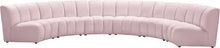 Load image into Gallery viewer, Infinity Pink Velvet 6pc. Modular Sectional
