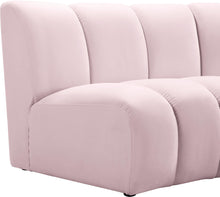 Load image into Gallery viewer, Infinity Pink Velvet 4pc. Modular Sectional