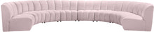 Load image into Gallery viewer, Infinity Pink Velvet 8pc. Modular Sectional