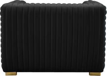 Load image into Gallery viewer, Ravish Black Velvet Chair
