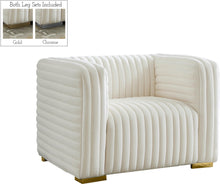 Load image into Gallery viewer, Ravish Cream Velvet Chair