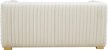 Load image into Gallery viewer, Ravish Cream Velvet Loveseat