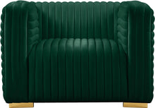 Load image into Gallery viewer, Ravish Green Velvet Chair