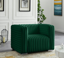Load image into Gallery viewer, Ravish Green Velvet Chair