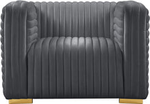 Load image into Gallery viewer, Ravish Grey Velvet Chair