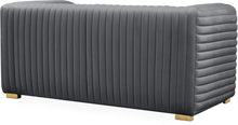 Load image into Gallery viewer, Ravish Grey Velvet Loveseat
