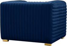 Load image into Gallery viewer, Ravish Navy Velvet Chair