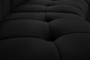 Limitless Black Velvet 9pc. Modular Sectional