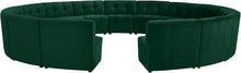 Load image into Gallery viewer, Limitless Green Velvet 15pc. Modular Sectional