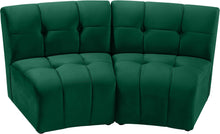 Load image into Gallery viewer, Limitless Green Velvet 2pc. Modular Sectional