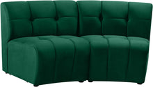 Load image into Gallery viewer, Limitless Green Velvet 2pc. Modular Sectional