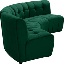 Load image into Gallery viewer, Limitless Green Velvet 4pc. Modular Sectional