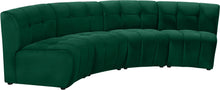 Load image into Gallery viewer, Limitless Green Velvet 4pc. Modular Sectional