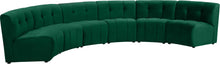 Load image into Gallery viewer, Limitless Green Velvet 6pc. Modular Sectional