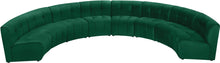 Load image into Gallery viewer, Limitless Green Velvet 8pc. Modular Sectional