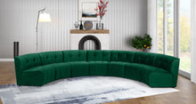 Load image into Gallery viewer, Limitless Green Velvet 7pc. Modular Sectional
