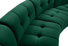 Load image into Gallery viewer, Limitless Green Velvet 15pc. Modular Sectional