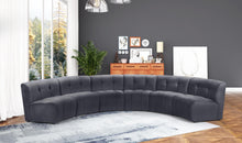 Load image into Gallery viewer, Limitless Grey Velvet 6pc. Modular Sectional