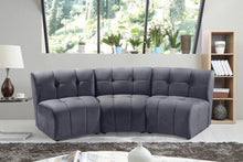 Load image into Gallery viewer, Limitless Grey Velvet 3pc. Modular Sectional