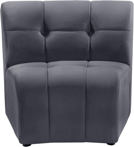 Limitless Grey Velvet Modular Chair