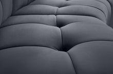Load image into Gallery viewer, Limitless Grey Velvet 9pc. Modular Sectional