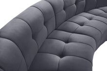 Load image into Gallery viewer, Limitless Grey Velvet 9pc. Modular Sectional
