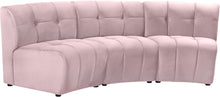 Load image into Gallery viewer, Limitless Pink Velvet 3pc. Modular Sectional