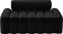 Load image into Gallery viewer, Melody Black Velvet Loveseat